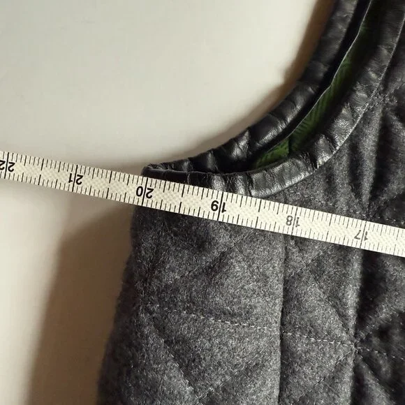 Lanvin Collection Quilted Grey Wool Vest - Size 50 (M/L) -  Made in Japan - Picture 4 of 9